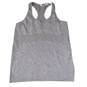 New With Tags Women Lululemon Swiftly Tech Fitted Tank Top Racer Back Gray Sz 12